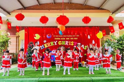 KHÔNG KHÍ GIÁNG SINH ẤP ÁP, VUI TƯƠI TẠI 3 ĐIỂM TRƯỜNG MẦM NON HOÀ MẠC