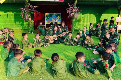 HOẠT ĐỘNG TRẢI NGHIỆM  “BÉ LÀM CHIẾN SĨ”.  Nhân dịp kỷ niệm 81 năm ngày Quân đội nhân dân Việt Nam (22/12/1944 – 22/12/2025)